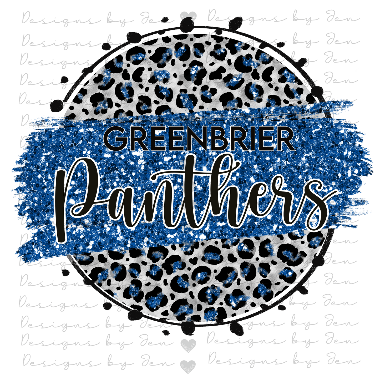 Greenbrier Panthers Leopard Circle